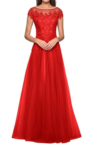 Abendkleid elegant linien - abendkleid, a-linien