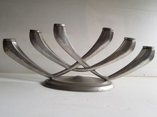 Kerzenhalter aus Zinn - 6 flammig - Groß - 44 cm lang - Alter Kerzenleuchter