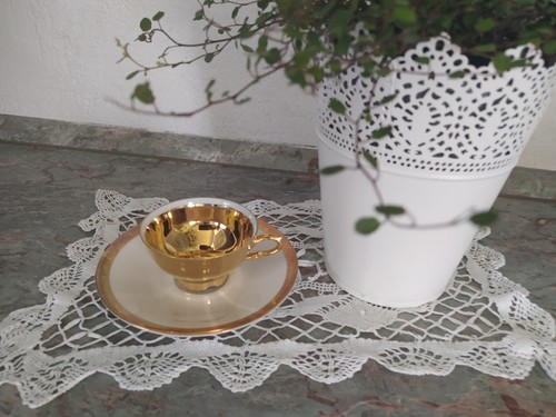 Mocca tasse gold mit - ,