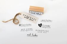 Stempel Handmade, Made with love Stempel, Handmadestempel für Selbstgemachtes