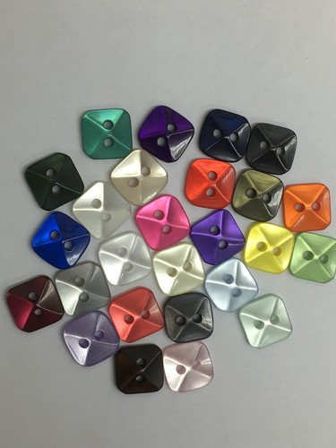 Perlmutt quadrat knopf - quadrat,