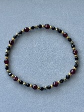 Armband mit Granat, Turmalin &