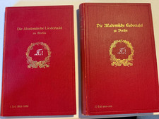 Studentika 1905 Geschichte Akademische Liedertafel Berlin 2 Bände Studentica