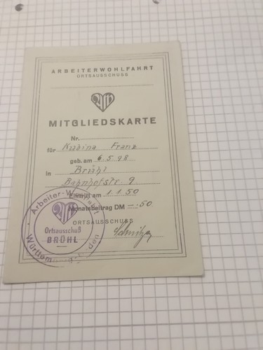 Ausweiss mitgliedsbuch - ausweiss,