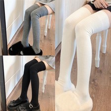 Women Ladies Over The Knee Thigh High Long Socks Extra Long Boot Warm Stockings