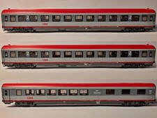ACME 90254 H0 ÖBB EC Personenwagen Set 3-teilig Bmz Abteilwagen WRmz Restaurant