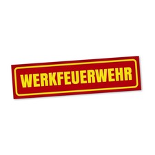 Werkfeuerwehr Magnetschild