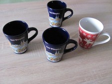 4 Weihnachtstassen Sammlertassen
