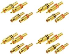 16 x Cinch RCA Stecker &