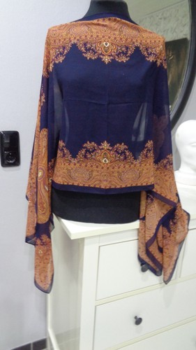 Pareo sarong poncho schwarz - poncho, schwarz-