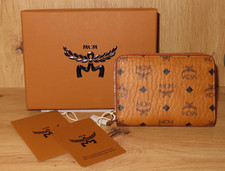 MCM Geldbörse, Brieftasche in Visetos Original mit Reißverschluss