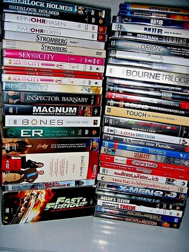 Auswahl von dvd filmboxen - von,
