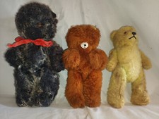 3x Sammlung DDR Teddybär Sonneberg bewegliche Arme & Beine Teddy Bär 7