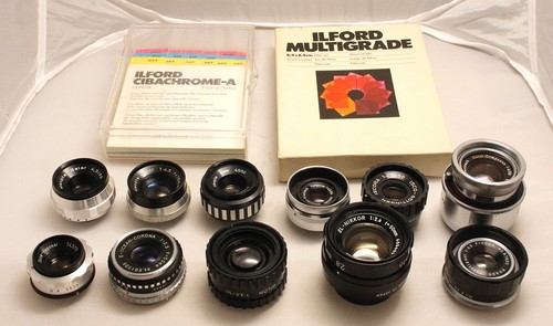 Darkroom enlarging lens lot - enlarging,