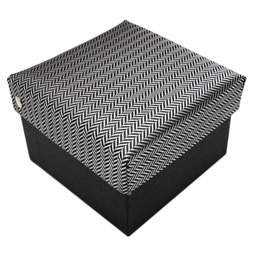 Krawattenbox grau silber - in,