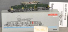 Märklin 3656 schweizer E-Lok  Krokodil  SBB  Guß  grün  digital neuwertig OVP H0