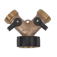 Messing Verteiler 2 Wege