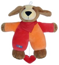 Spieluhr Hund, rot-orange