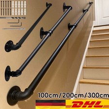 100 - 300cm Handlauf Treppengeländer Geländer Wandhandlauf Wasserrohr Handlauf