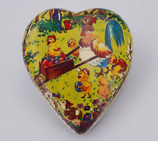 Füllei in Herzform Osterei DDR Pappmache #K6