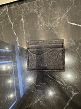 Dior Kartenetui Schwarz Leder