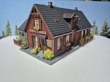 Spur H0 Siedlungshaus Farblich Aufgearbeite als Mini Diorama, siehe Bilder