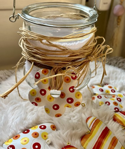Frühlings deko windlicht - frühlings,