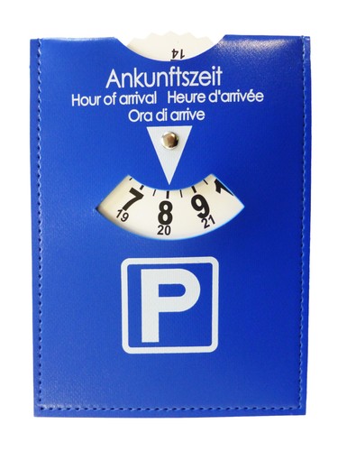 Parkscheibe kunstleder mit - hp,