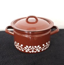 Alter DDR Emaille Kochtopf 4L