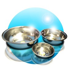 Edelstahl Schüssel von groß