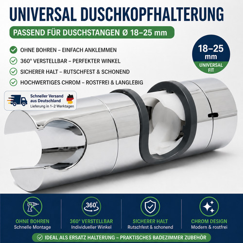 Duschkopfhalter universal - duschkopfhalter,