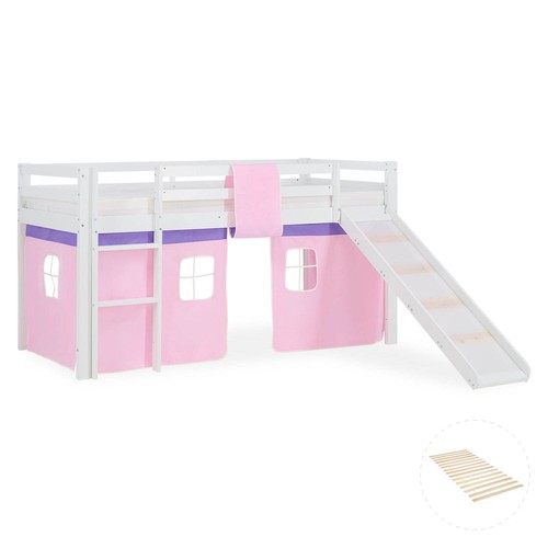 Hochbett 90x200 kinderbett - hochbett, mit