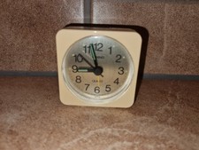 Vintage Casio Quartz Wecker Uhr Japan Mini Voll Funktionsfähig 5,5x5,5x2,3cm 