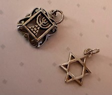 2 Israel Silber Anhänger