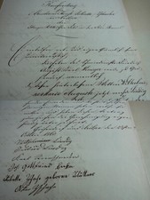 Kaufbrief KRÖLPA & Gräfendorf 1860, Feld RANIS, LINDIG, geb. Weniger an Zschache
