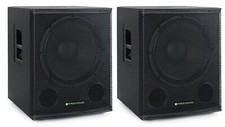 2 aktive 18"-Subwoofer mit 600 Watt Peak-Leistung und Line-Out für Bands und DJs