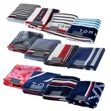 Tommy Hilfiger Badetuch Badetuch Frottee Jacquard reine Baumwolle 100%