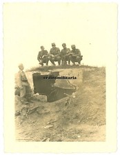 Orig. Foto Soldaten mit zerstörte Bunker der STALINLINIE Grenze Russland 1941
