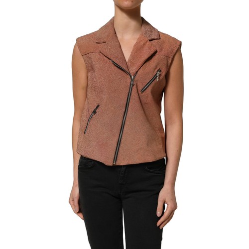 Lamberto petri top braun - braun, leder