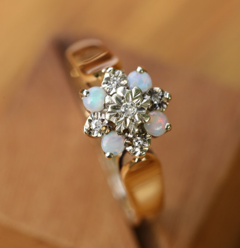 Massiver gelbgold cluster - kt,