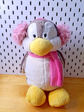 NICI Kuscheltier Pinguin?rosa Ohrenwärmer Schal ? stehend ? ca. 30 cm