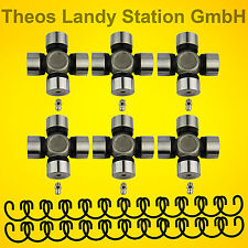 6x Kreuzgelenk SUZUKI Samurai (J) , Lager Ø 25mm, Kardanwelle Kardankreuz Gelenk