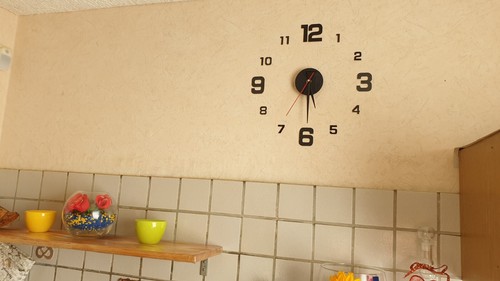 Leuchtende wanduhr grün - leuchtende, wanduhr,