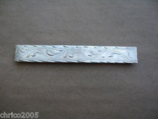 Silberbeschläge für Lederwaren *neu* Seitenbeschläge ohne Rand für Trensen 305-4