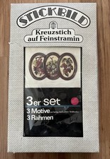 3er Set Kreuzstich auf