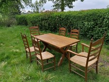 Eichentisch und 6 Stühle
