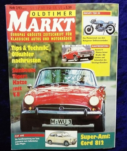 Oldtimer markt 1993 opel - oldtimer, 2/1993