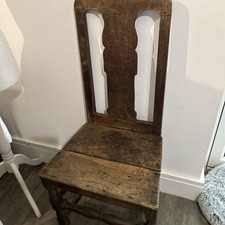 1700’s Holz Näherin/Schule Holzstuhl Sitz in gutem Zustand sehr selten