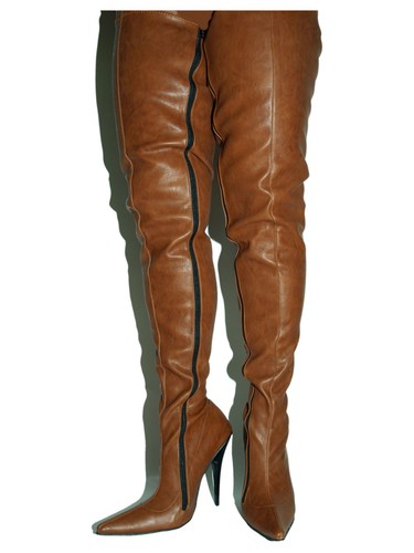 Overknee stiefel kunstleder - overknee,