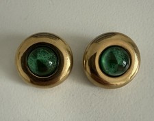 Ohrringe 80er Jahre vergoldet